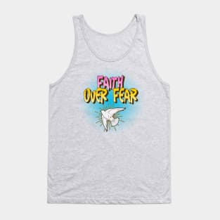 Faith over FEAR (flying white dove) Tank Top